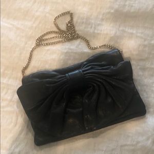 Authentic Valentino Red clutch with bow